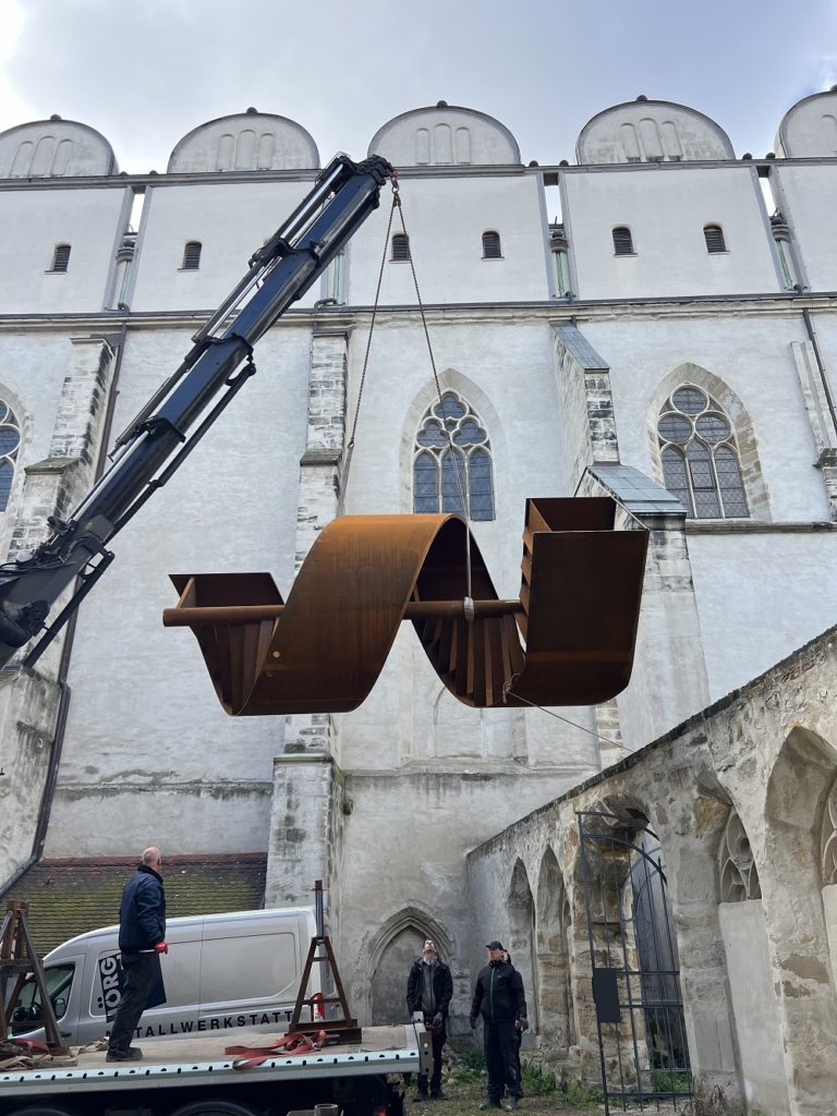 Fluchttreppe am Dom zu Halle